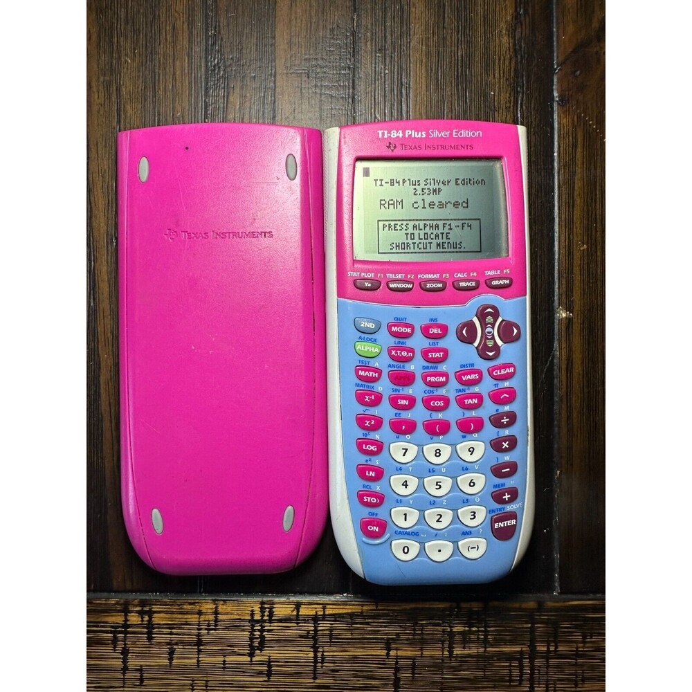 TI-84 PLUS SILVER EDITION CALCULATOR PINK & BLUE